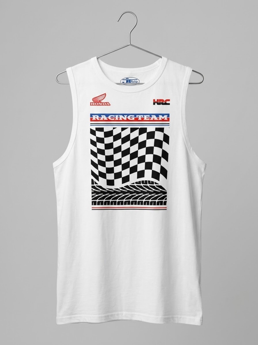 NWOT Honda Racing Team x JT Racing USA Graphic White Tank Top Size XL